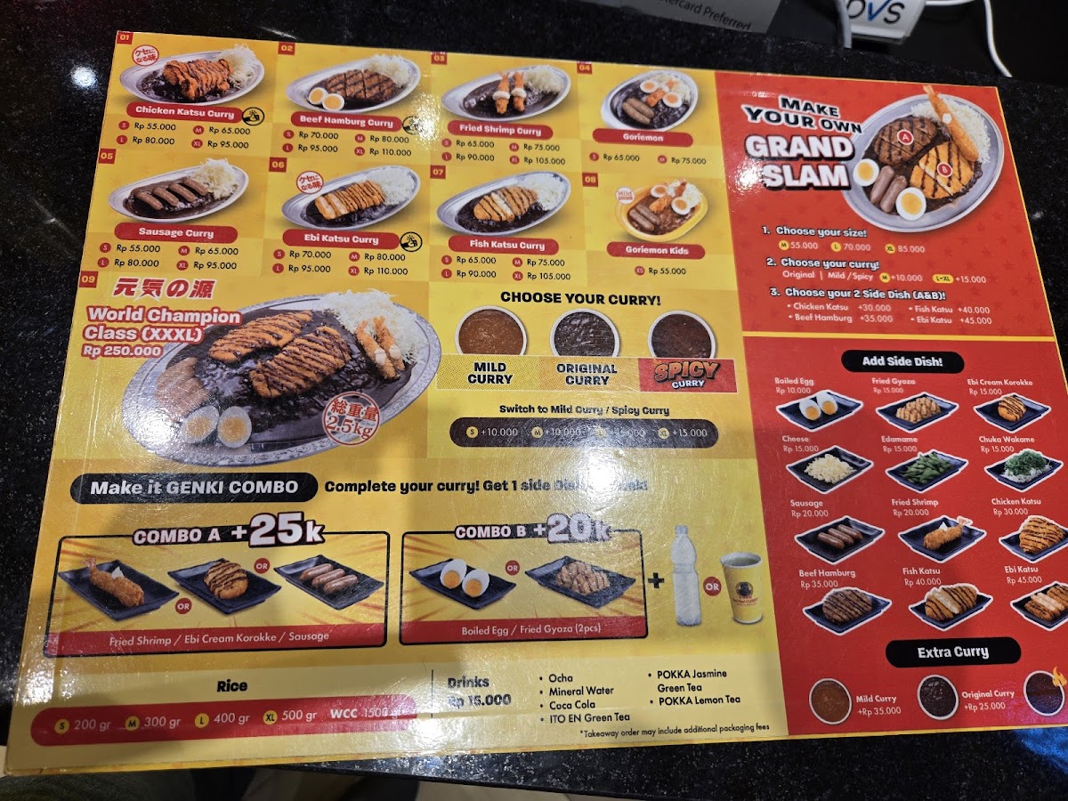 Menu Go! Go! Curry - Living Plaza Puri-1