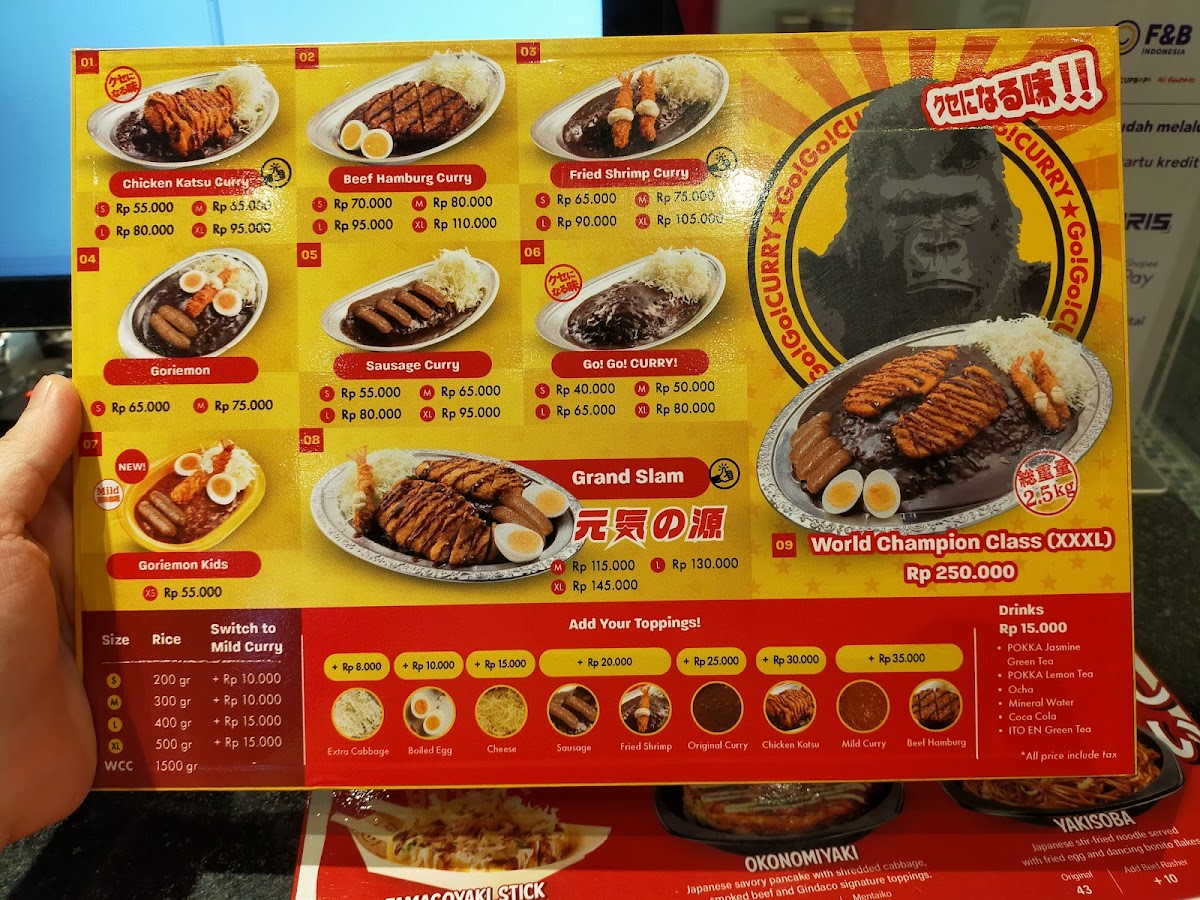 Menu Go! Go! Curry - Living Plaza Puri-7