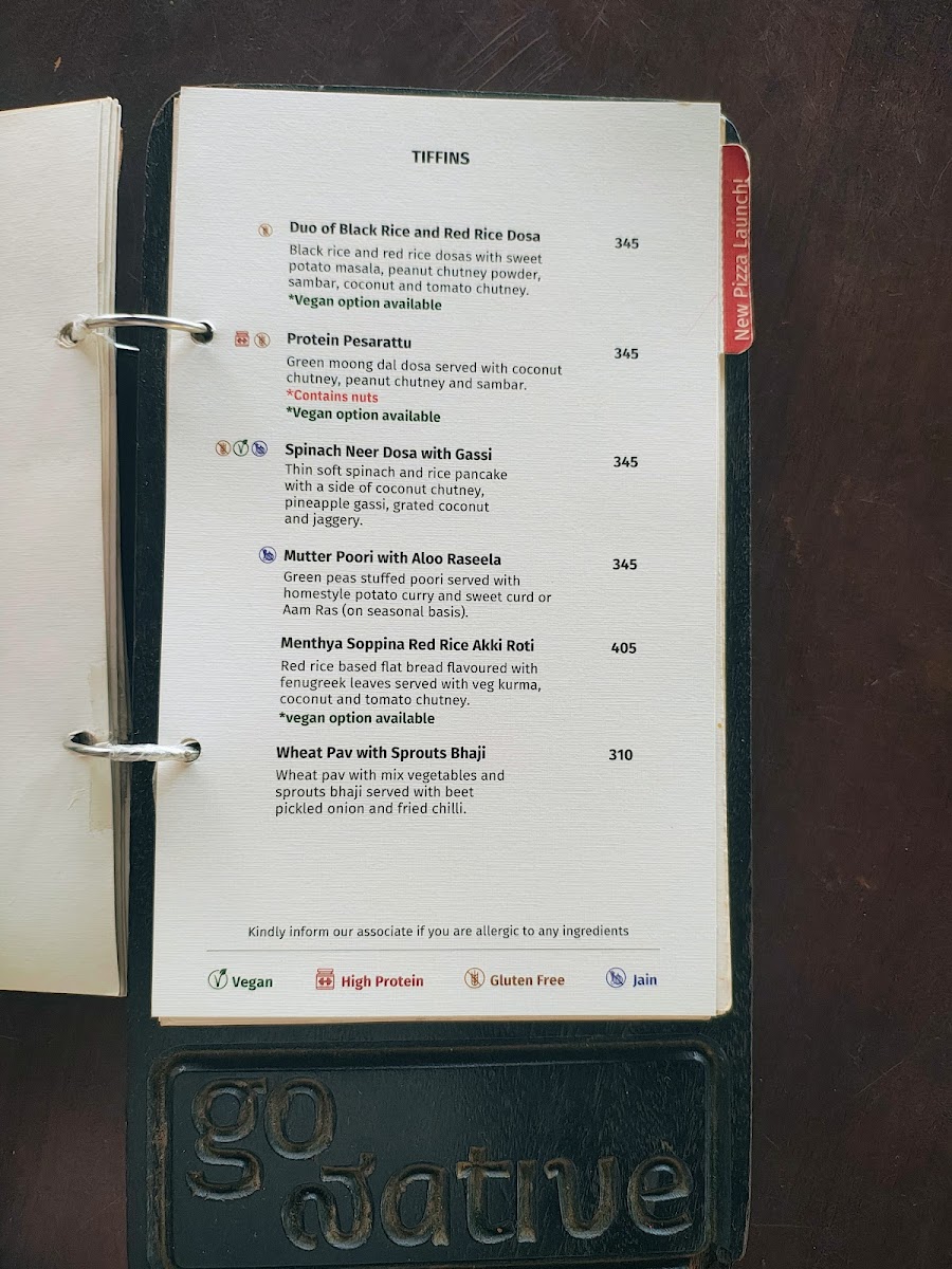 Menu Go Native Jayanagar-1