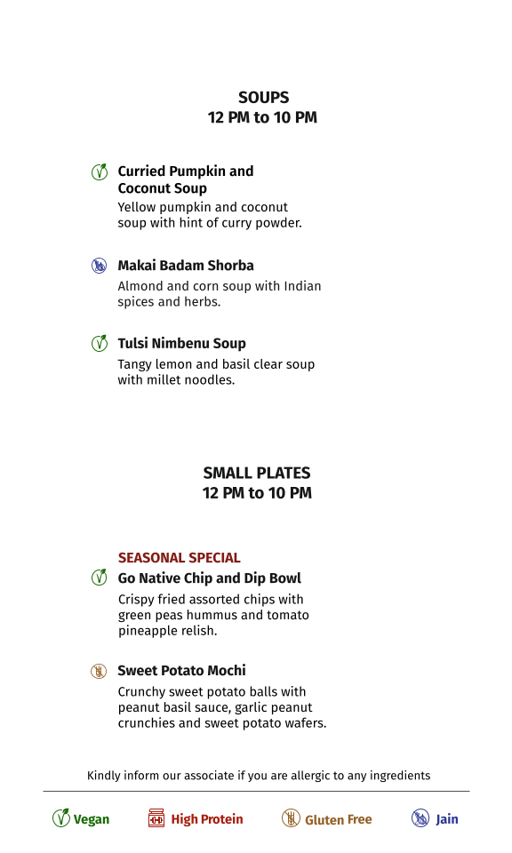 Menu Go Native Jayanagar-10