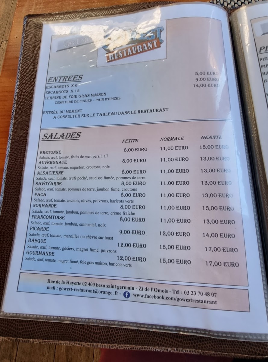 Menu Go West Restaurant-7
