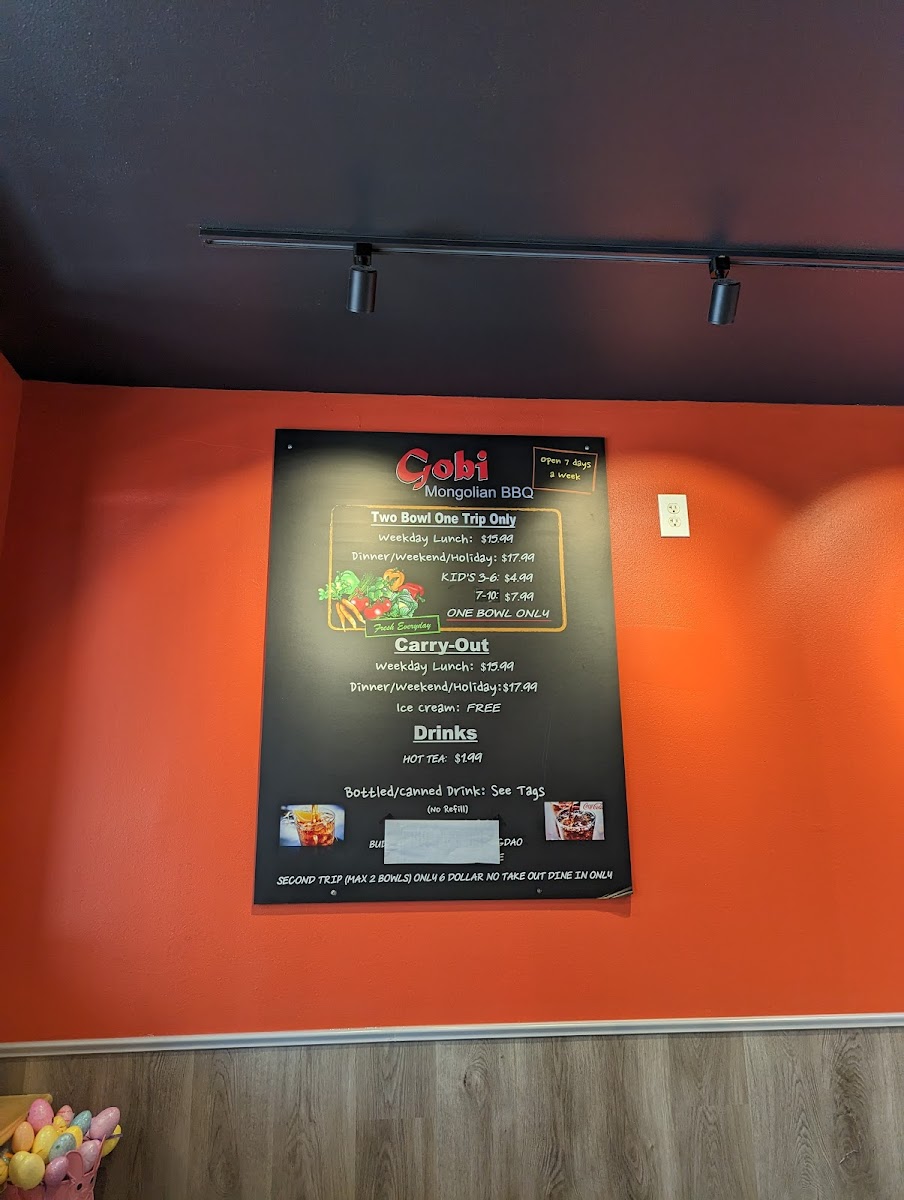Menu Gobi Mongolian Bbq-7
