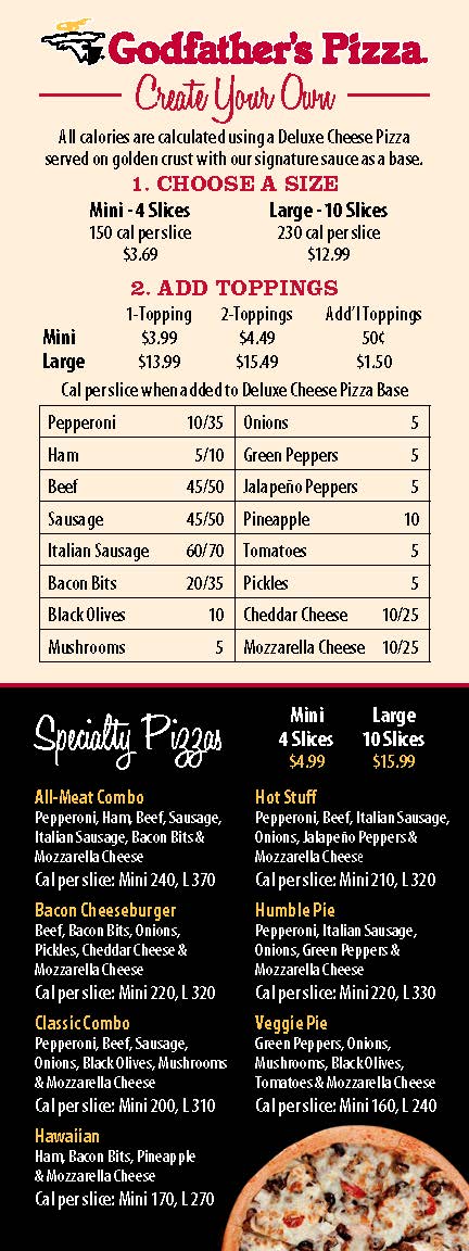 Godfather's Pizza Express Menu-2