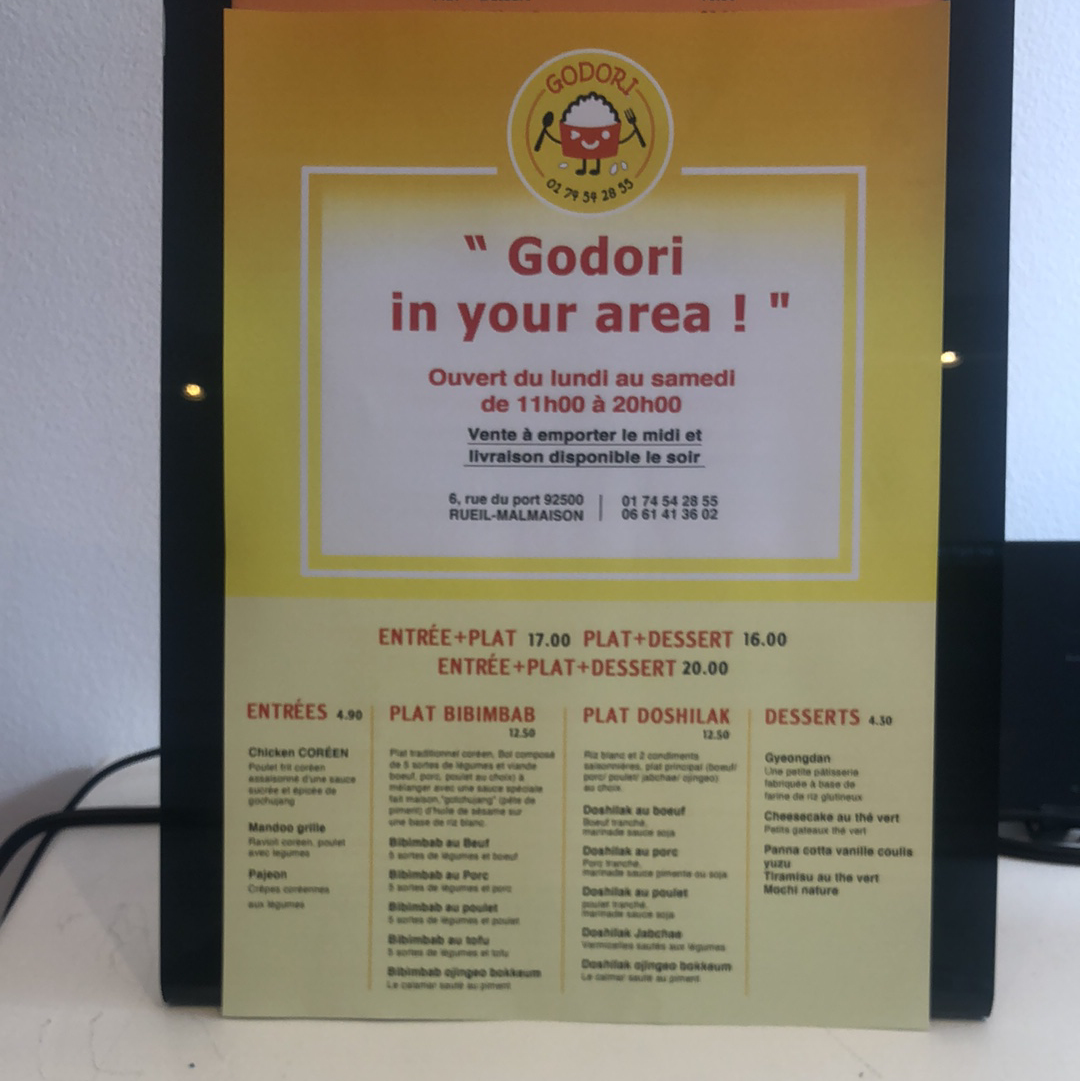 Menu Godori-7