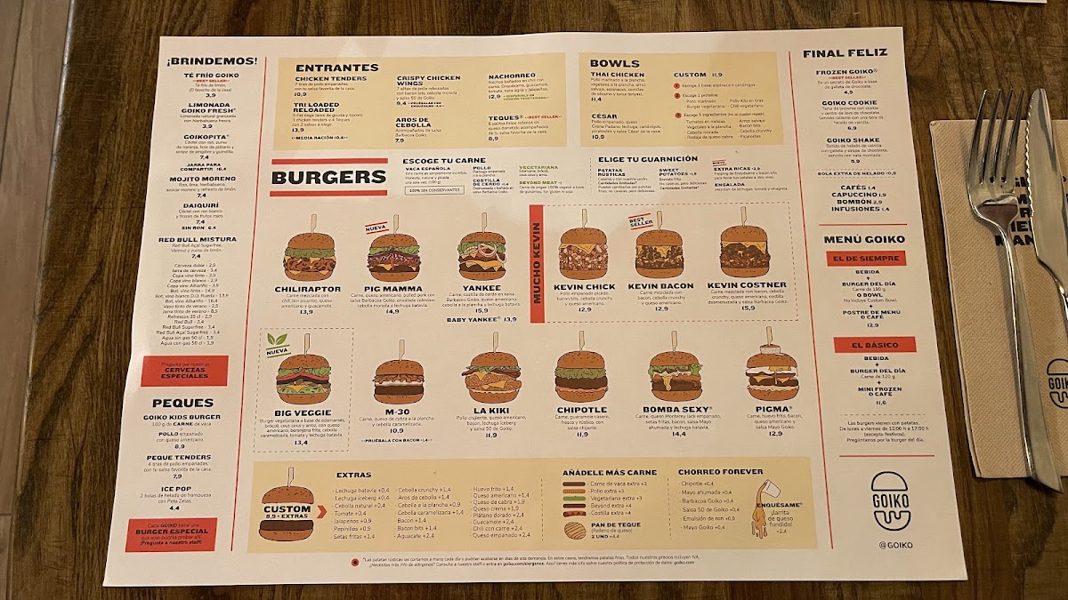 Menu Goiko-8