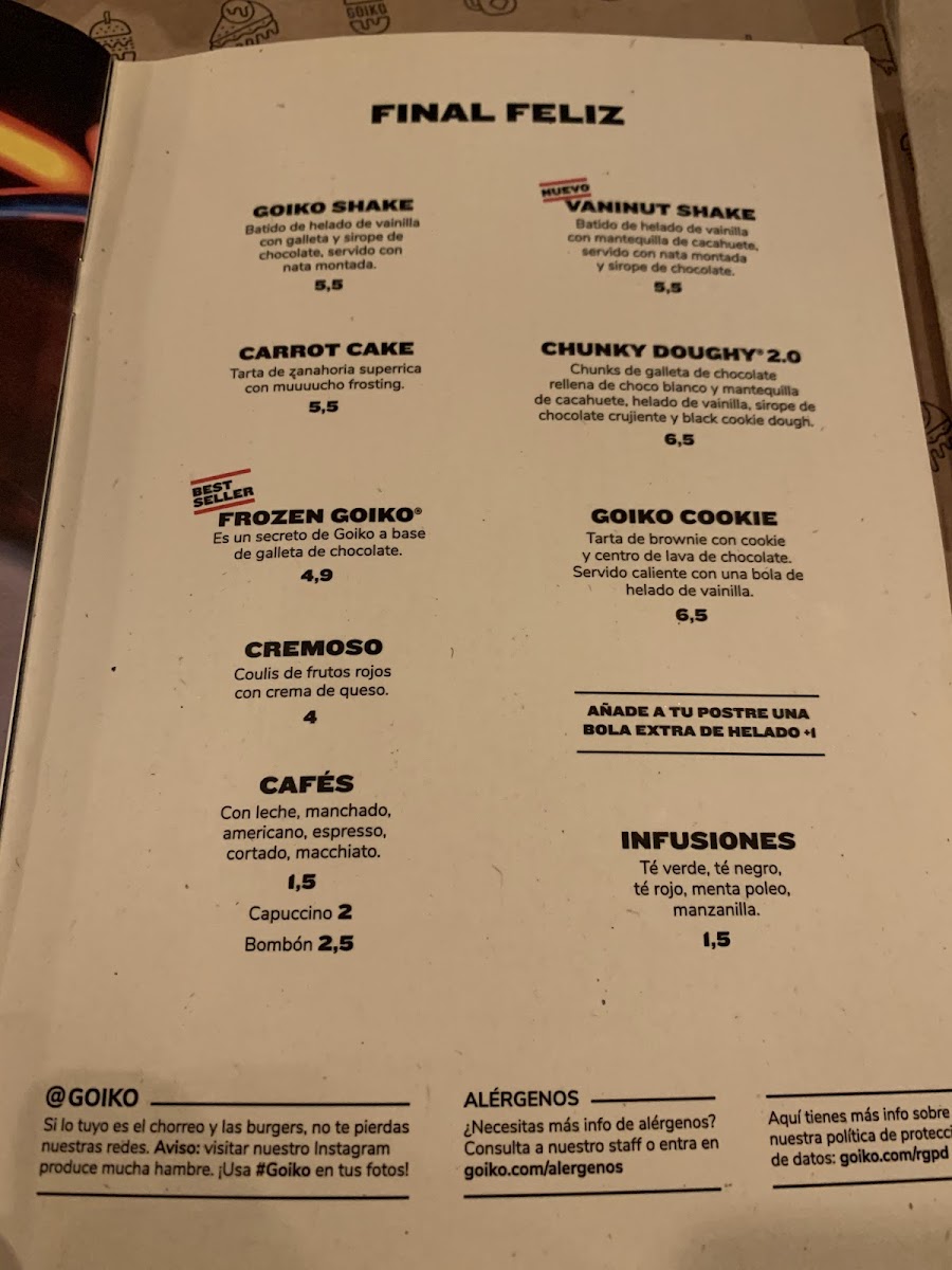 Menu Goiko-9