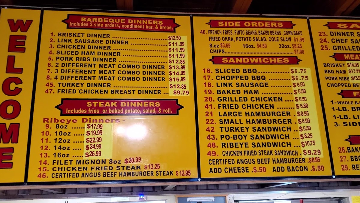 Menu Going's Bbq-1
