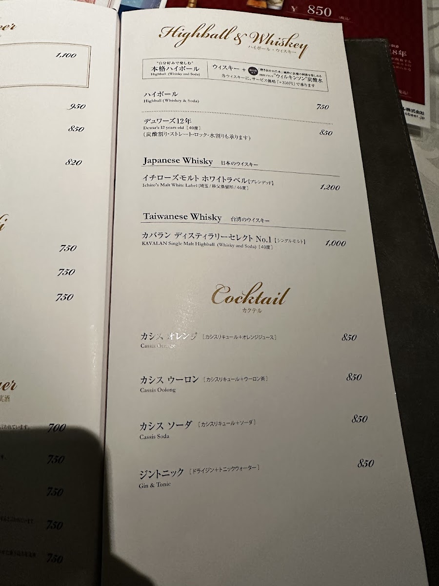 Menu Gold Fin Kamonka Shimbashi-2