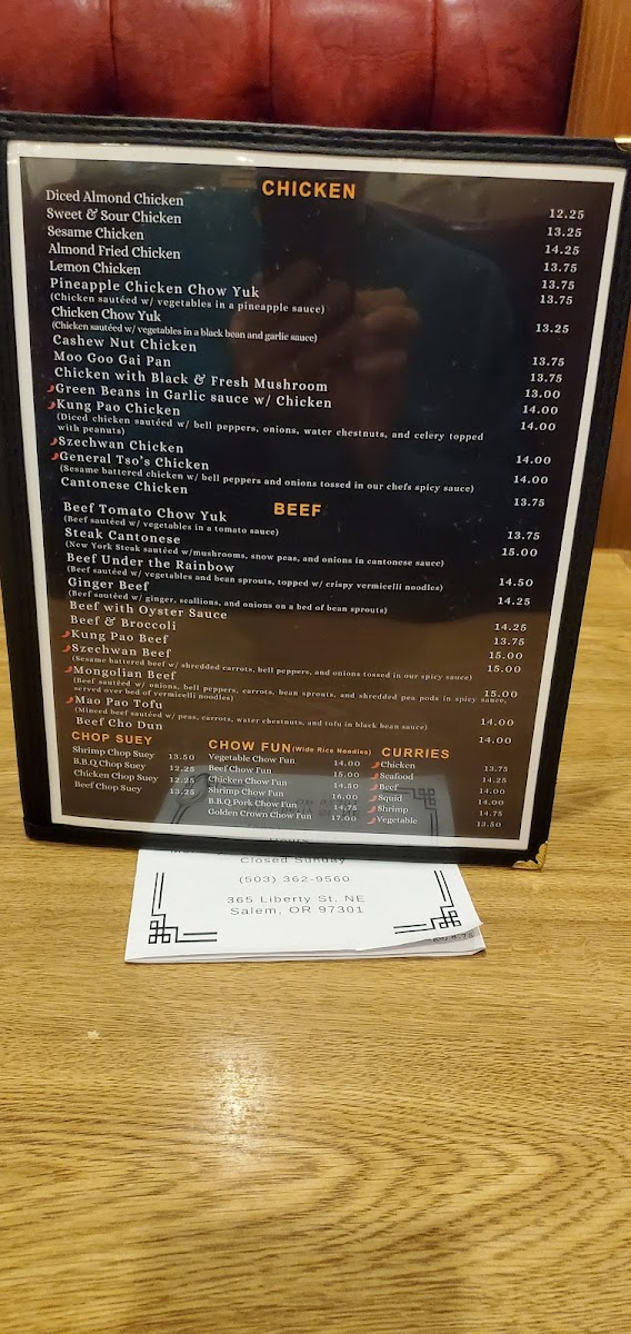 Menu Golden Crown Restaurant-5