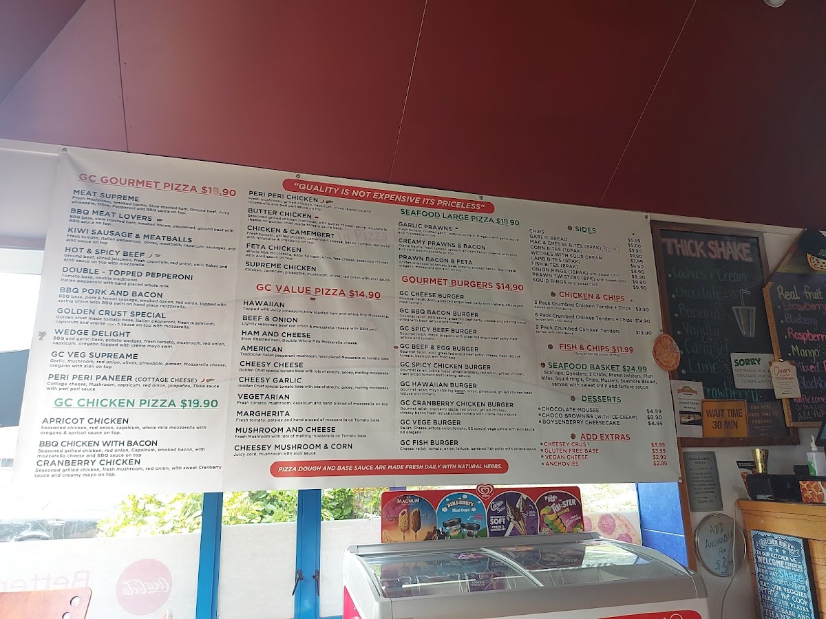 Menu Golden Crust Pizza-8