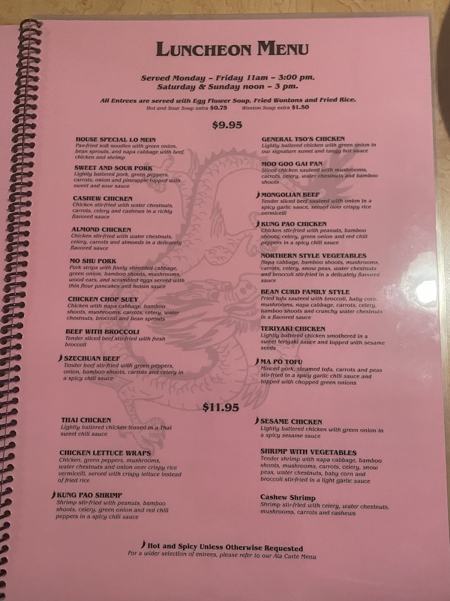 Menu Golden Dragon Chinese Restaurant-1