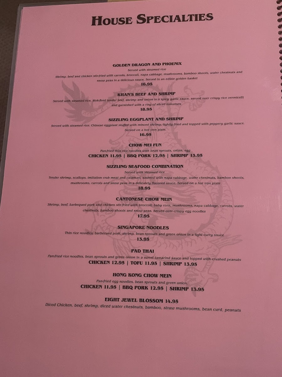 Menu Golden Dragon Chinese Restaurant-8