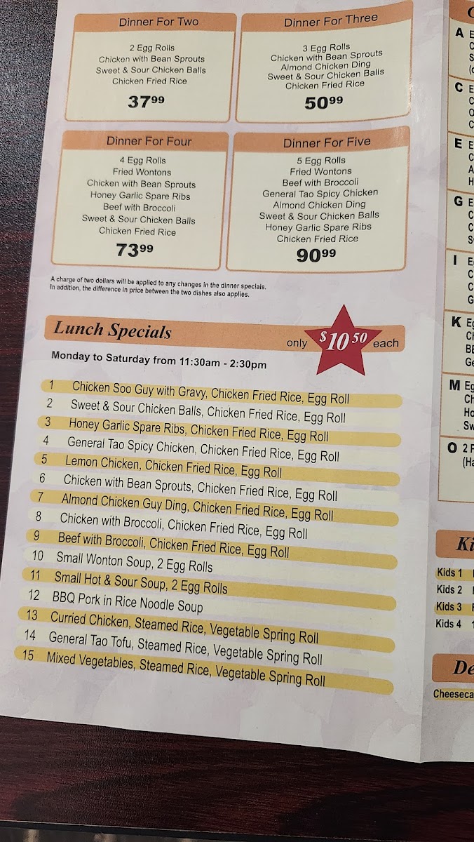 Menu Golden Fortune Restaurant 金福楼-5