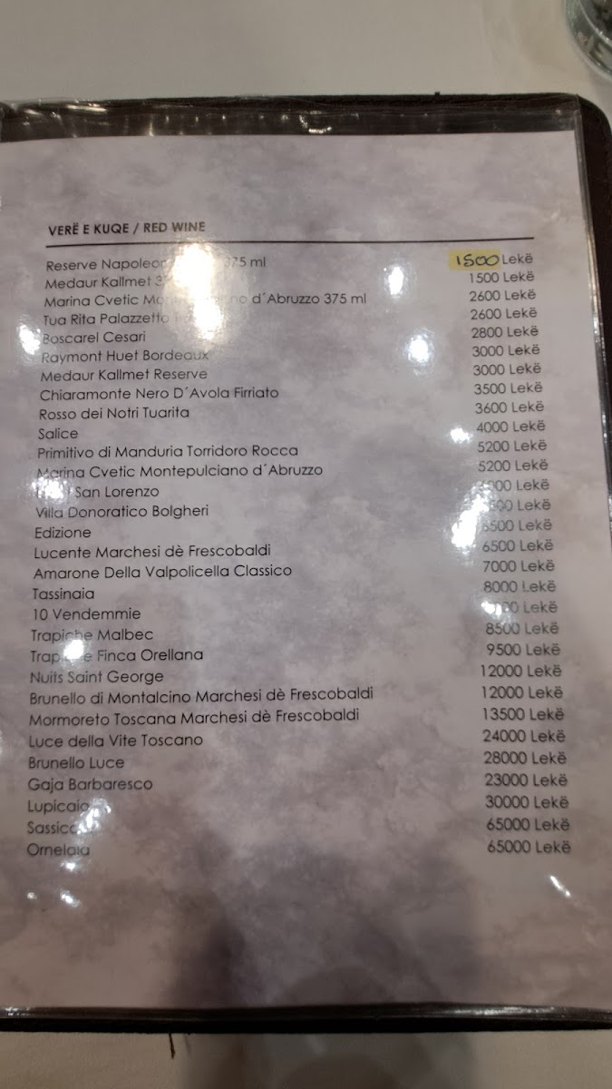 Menu Golden Hook (Grepi I Artë)-1