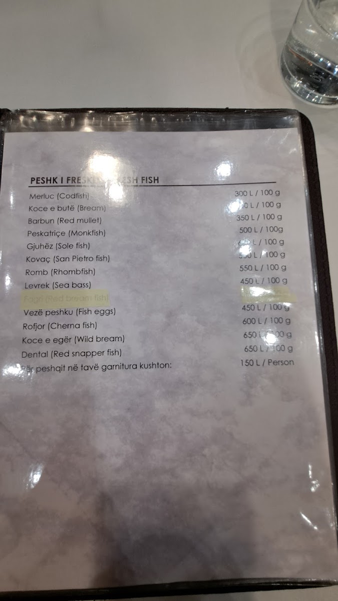 Menu Golden Hook (Grepi I Artë)-7