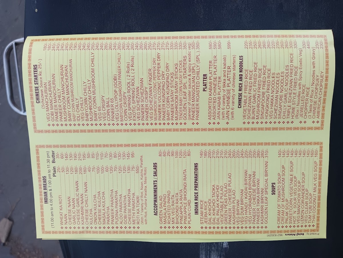 Menu Golden Leaf Pure Veg Restaurant-5