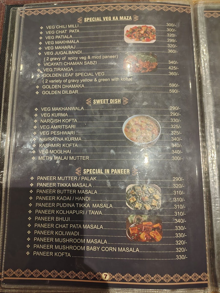 Menu Golden Leaf Pure Veg Restaurant-8