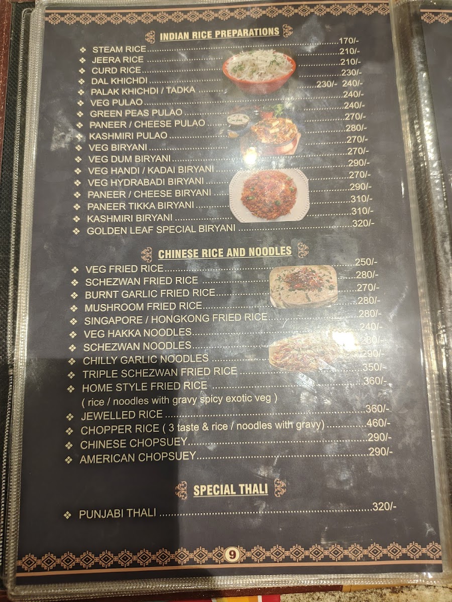 Menu Golden Leaf Pure Veg Restaurant-9