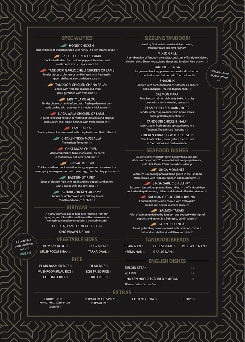 Menu Golden Moments At 507-2