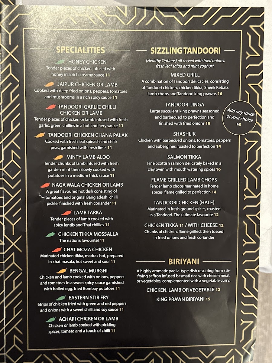 Menu Golden Moments At 507-4