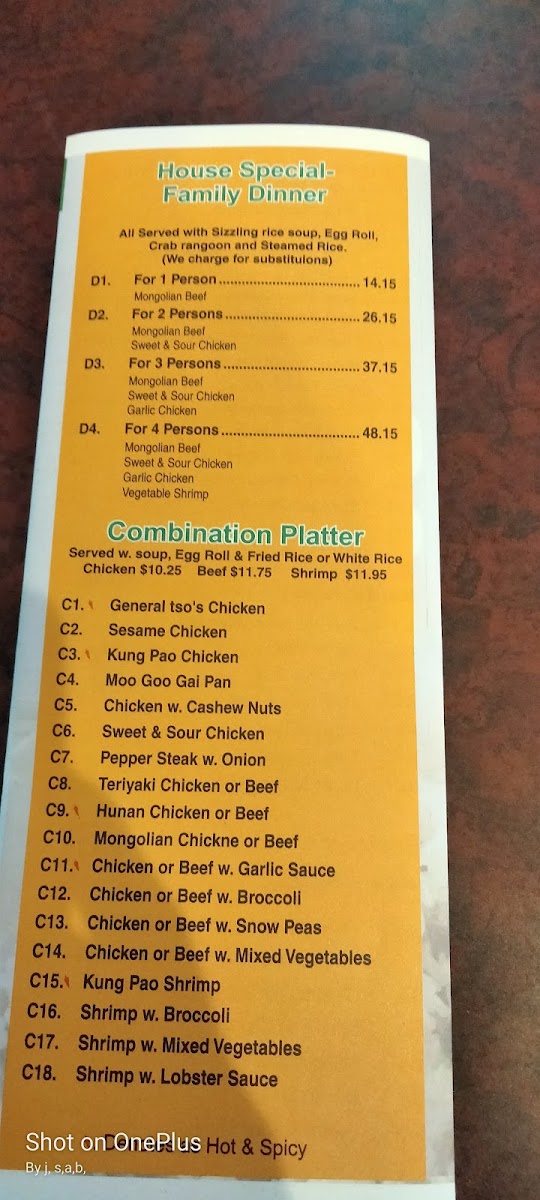 Menu Golden Palace Express-6