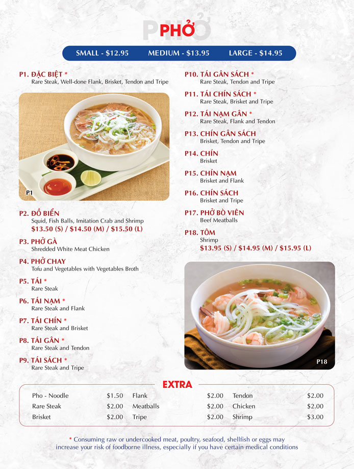 Menu Golden Phở & Grill-1