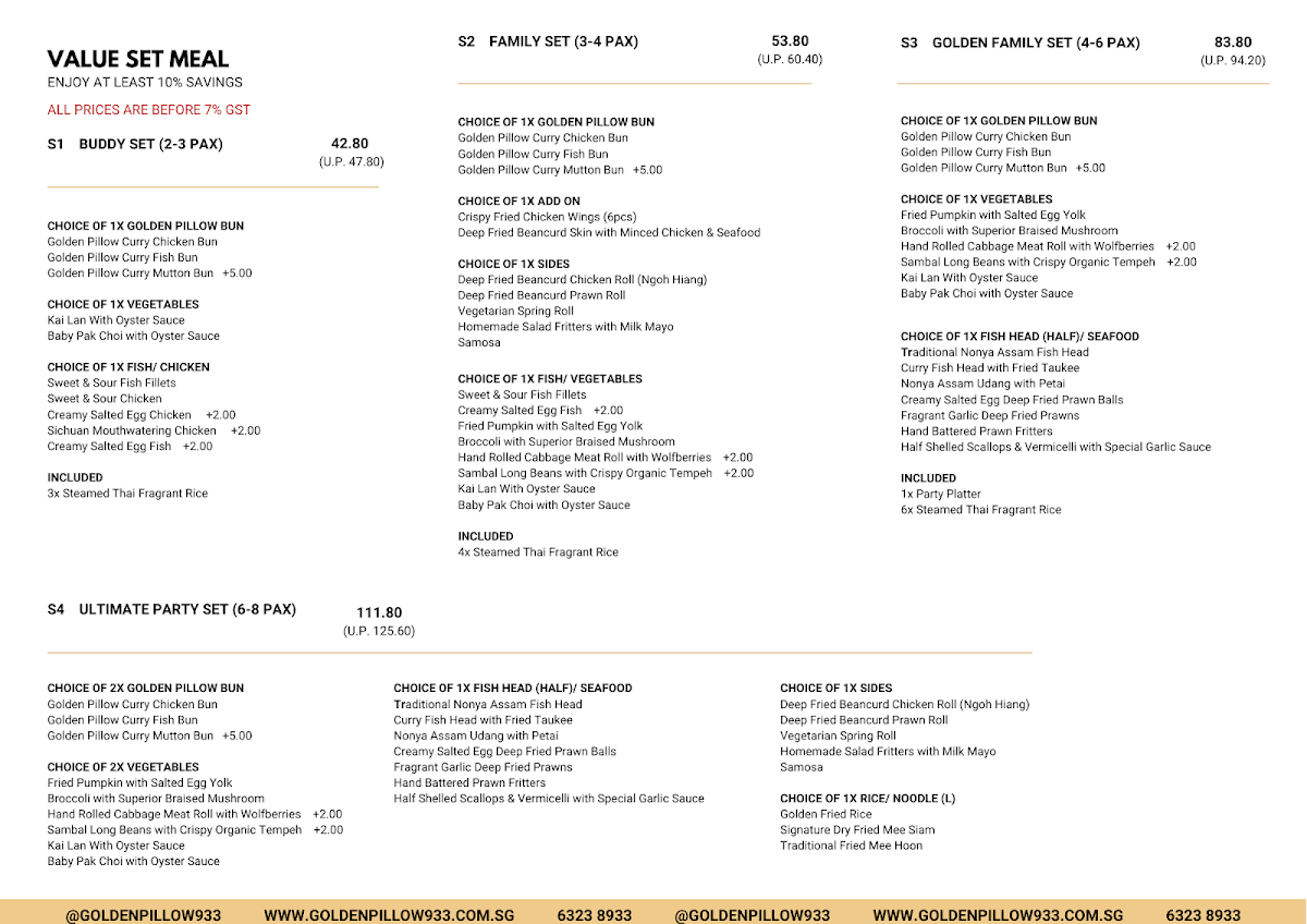 Menu Golden Pillow 933 Pte Ltd-4