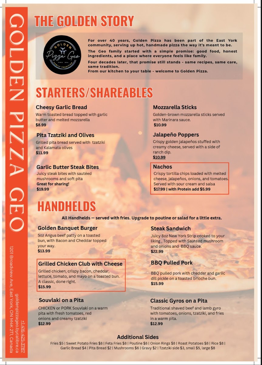 Menu Golden Pizza Geo-4