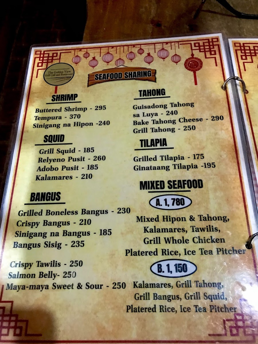 Menu Golden View Grill Cafè And Restaurant-5