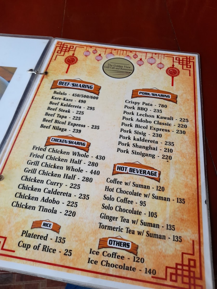 Menu Golden View Grill Cafè And Restaurant-7