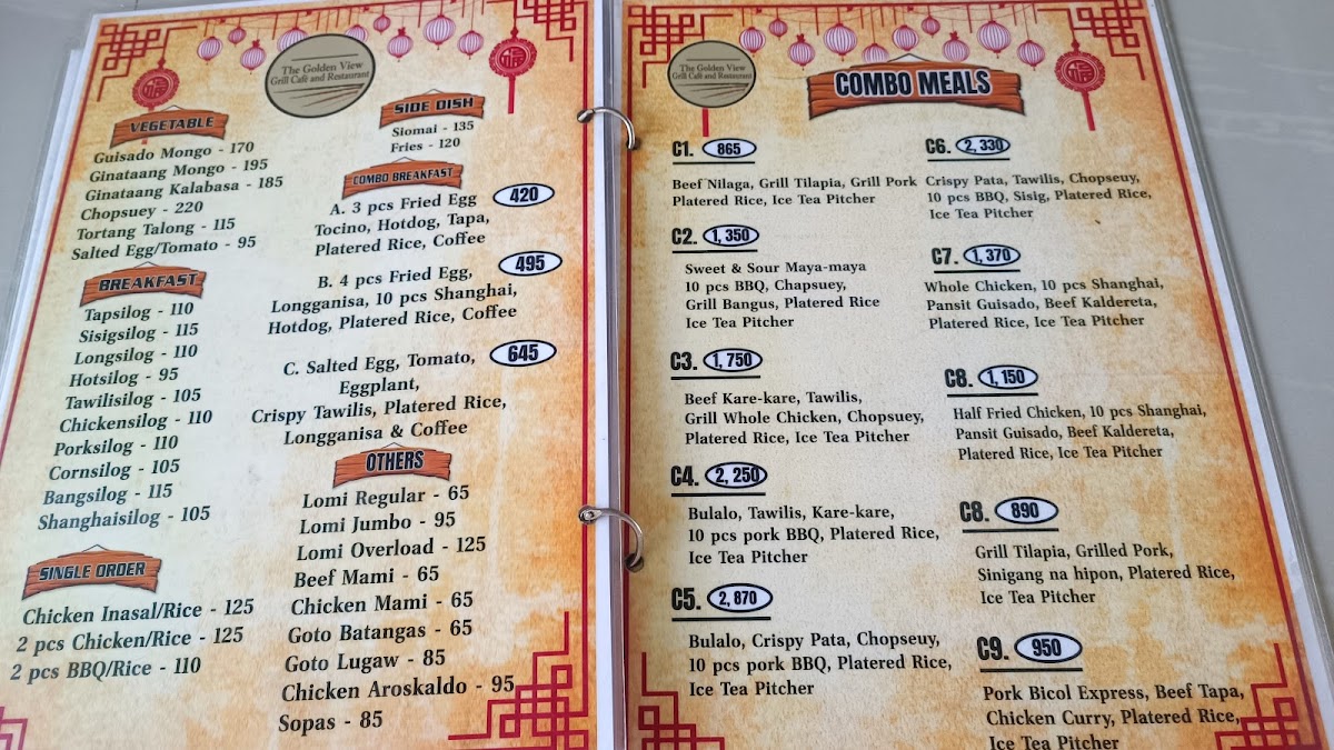 Menu Golden View Grill Cafè And Restaurant-9