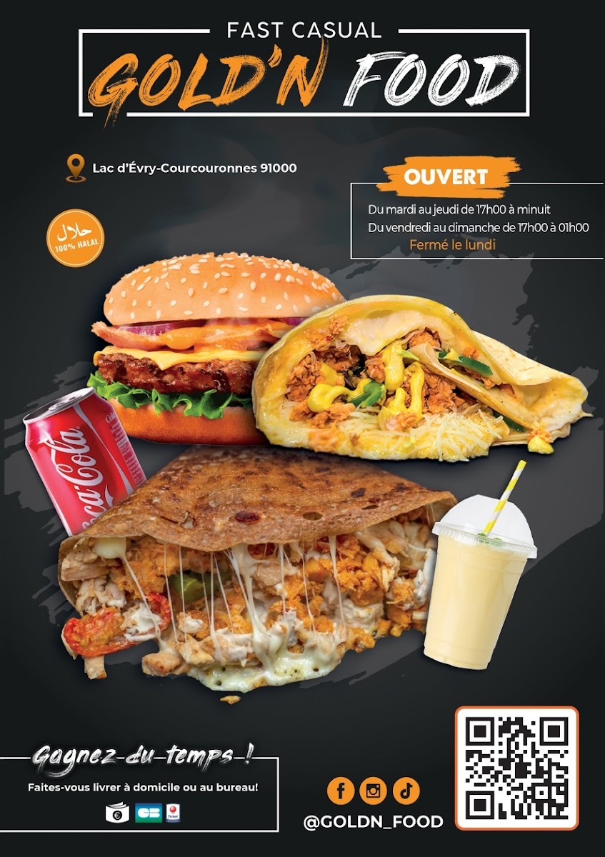 Menu Goldn Food - Crepes Et Burgers Evry Courcouronnes-6