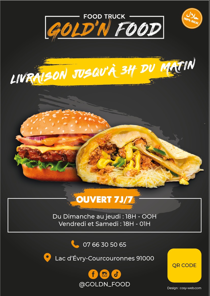 Menu Goldn Food - Crepes Et Burgers Evry Courcouronnes-7