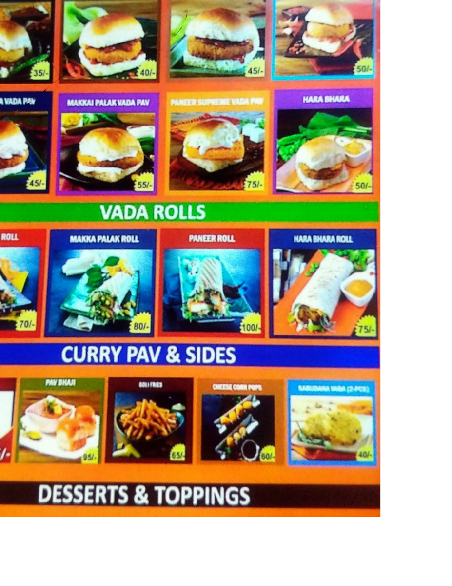 Menu Goli Vada Pav No.1 Vijaynagar-1