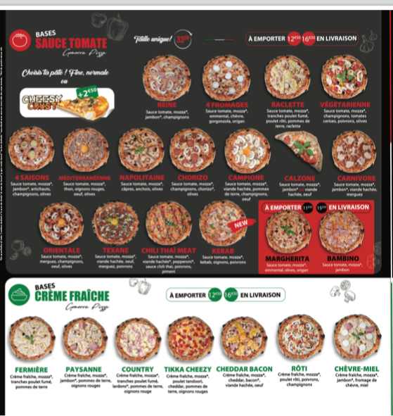 Menu Gomorra Pizza Au Feu De Bois-2