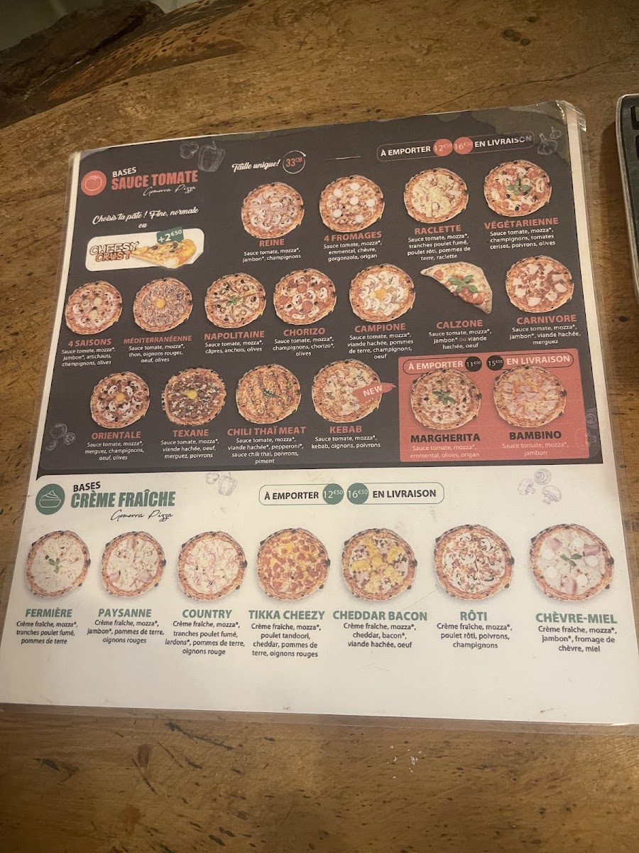 Menu Gomorra Pizza Au Feu De Bois-4