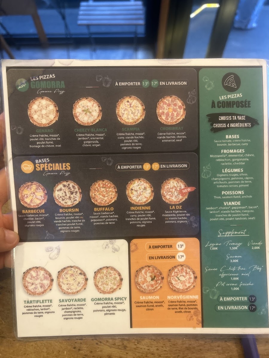 Menu Gomorra Pizza Au Feu De Bois-5