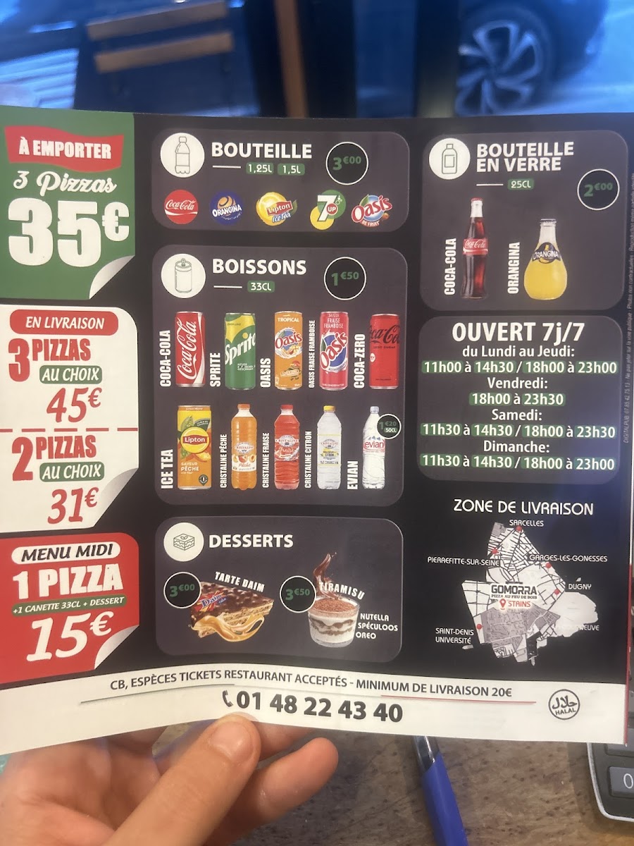 Menu Gomorra Pizza Au Feu De Bois-7