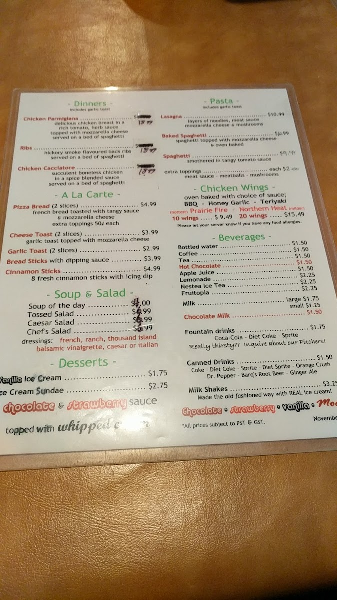Menu Gondola Pizza Restaurants-4