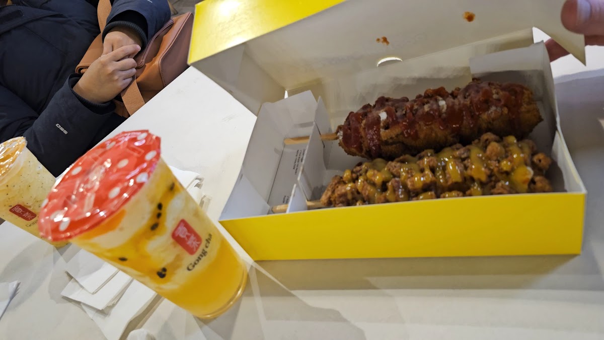 Gong Cha Bubble Tea + Arirang Rice Hotdog-2