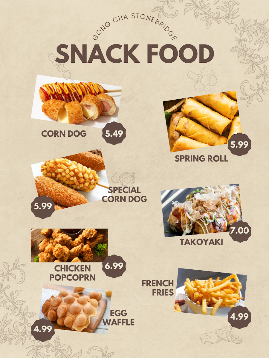 Menu Gong Cha Bubble Tea + Arirang Rice Hotdog-3