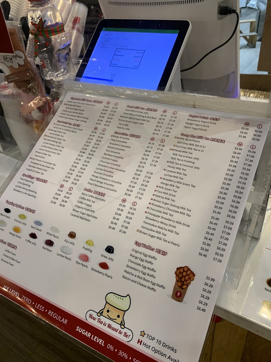 Menu Gong Cha Bubble Tea + Arirang Rice Hotdog-5