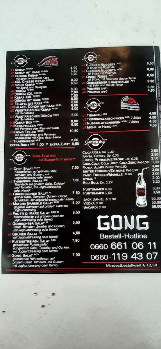 Menu Gong - Pizzeria & Asiatisch-8