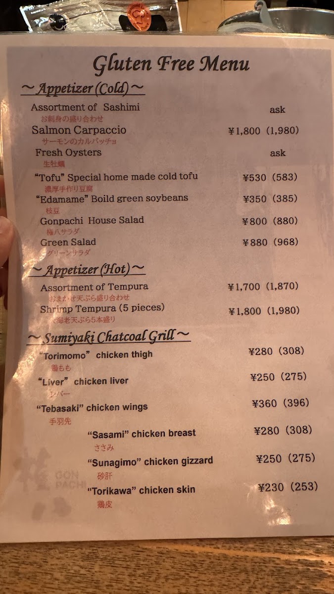 Menu Gonpachi-1