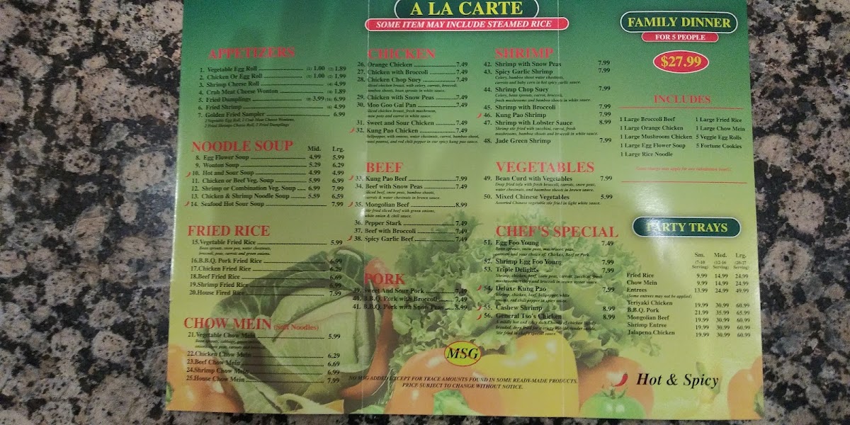 Menu Good China Express-3