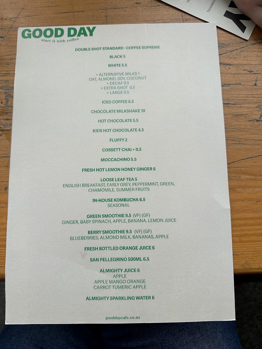 Menu Good Day-3