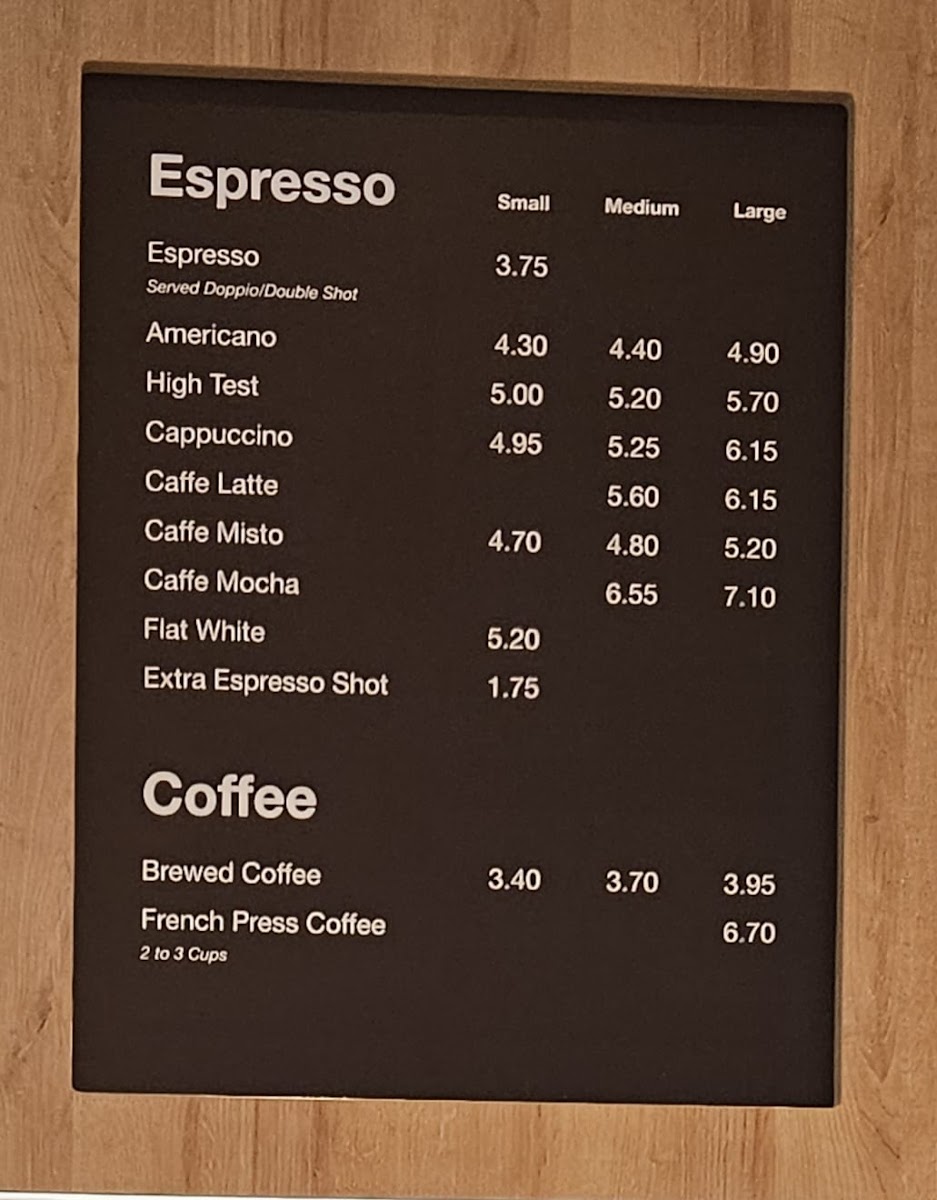 Menu Good Earth Coffeehouse - Robson-3