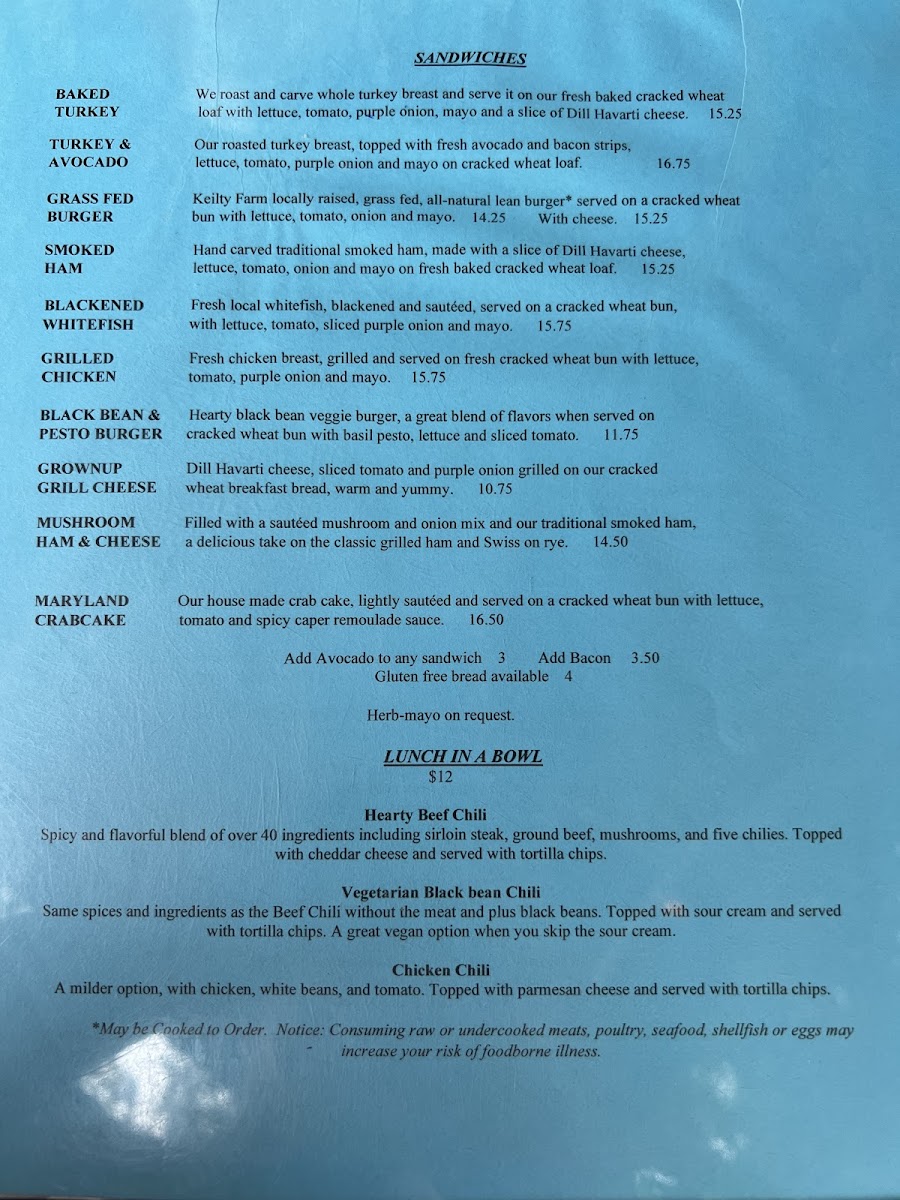 Menu Good Harbor Grill-1