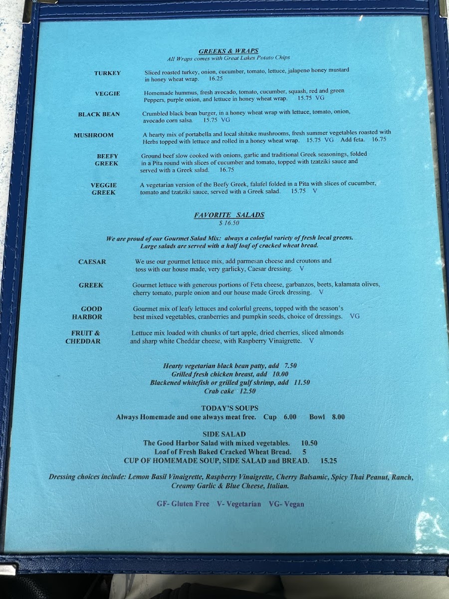 Menu Good Harbor Grill-2
