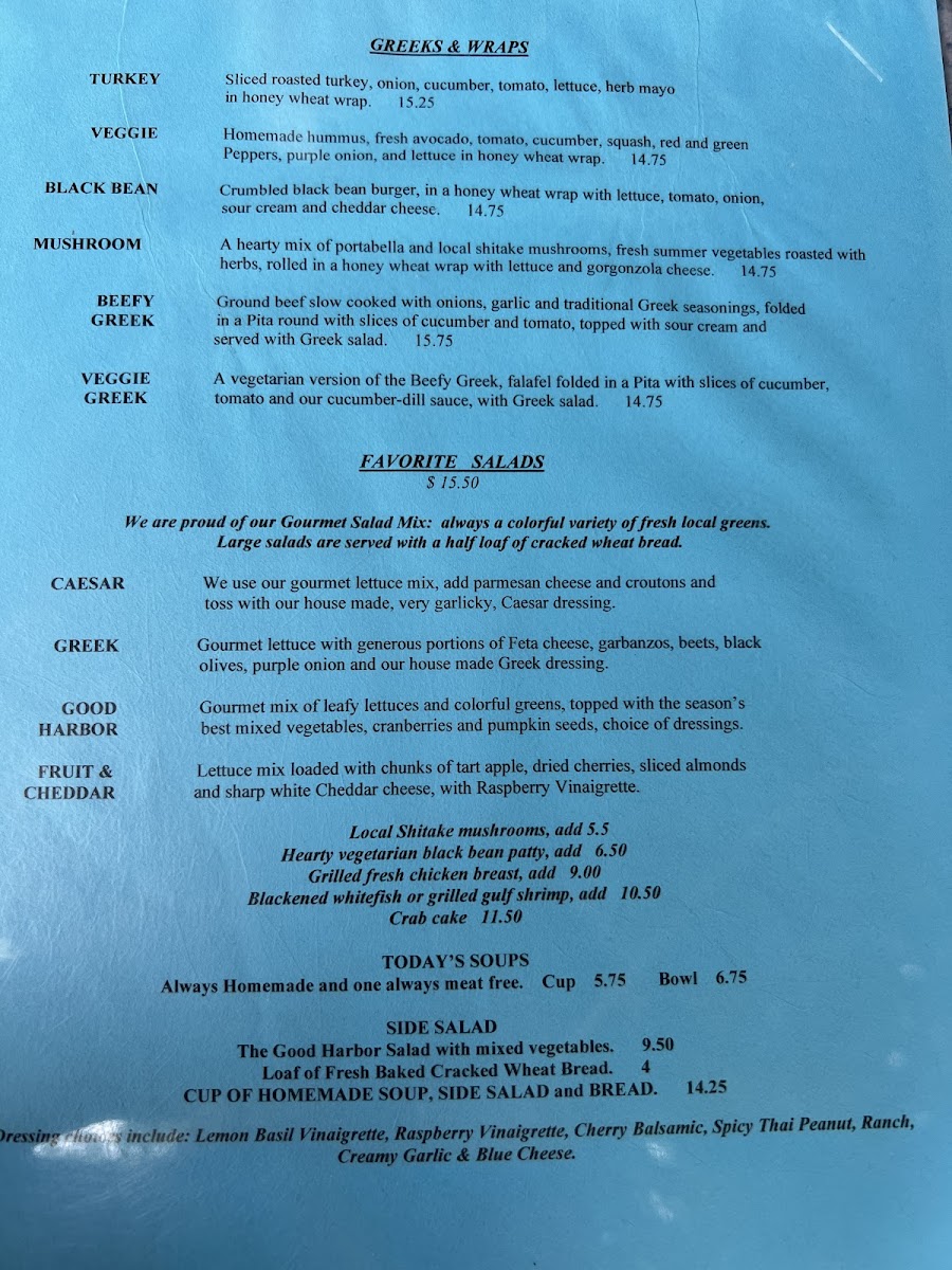 Menu Good Harbor Grill-7